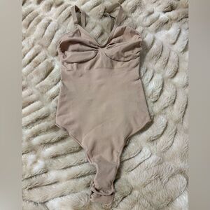 SKIMS Tan Shapewear Bodysuit